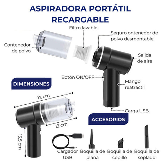 ✨ CleanPro™ – La aspiradora 3 en 1 que llega donde otras no